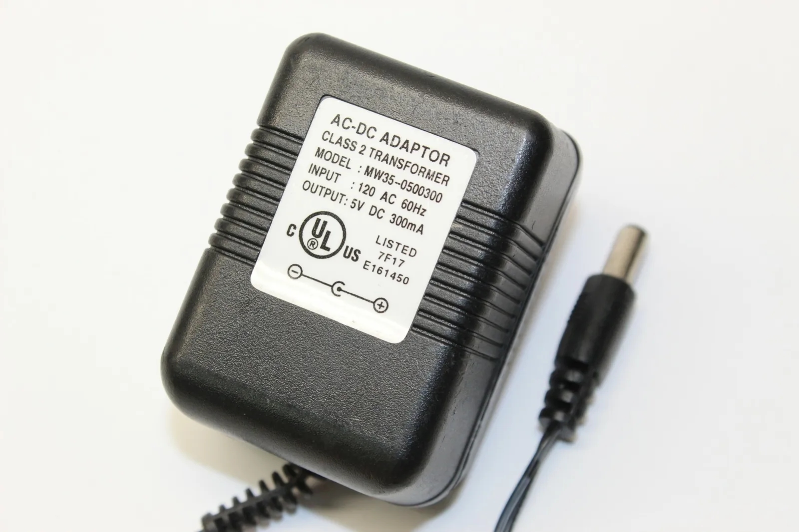 *Brand NEW* Output 5V DC 300mA AC-DC Adaptor MW35-0500300 Class 2 Transformer Power Supply